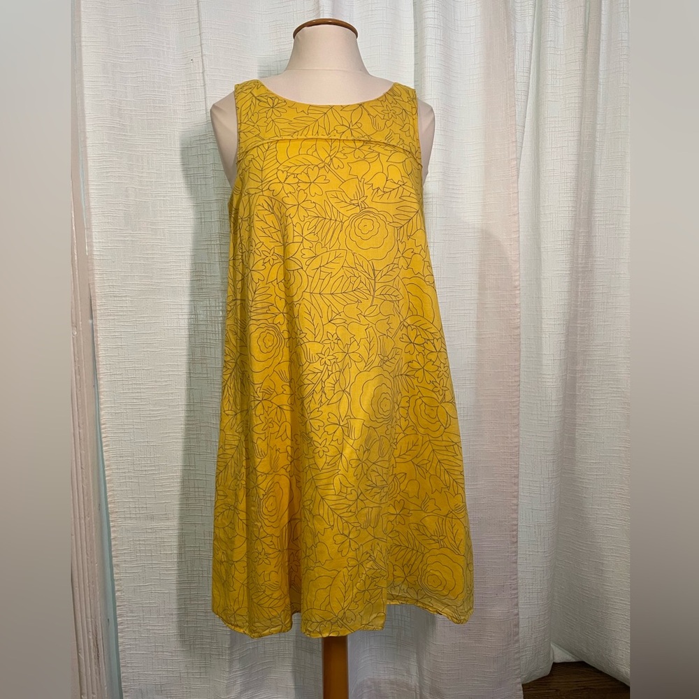 Yellow cotton anthro dress